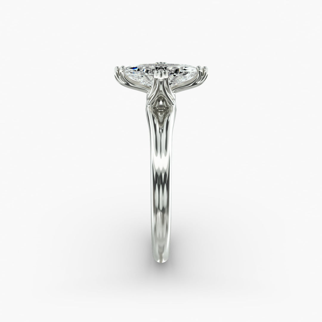 Marquise Lab-Grown Diamond Double Band Ring – Designer Style | IGI Certified | 10K/14K/18K Gold