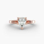 Load image into Gallery viewer, Pear Lab-Grown Diamond Double Band Ring – Designer Style | IGI Certified | 10K/14K/18K Gold
