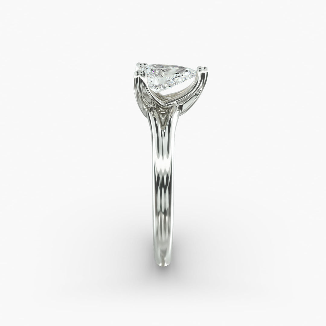 Pear Lab-Grown Diamond Double Band Ring – Designer Style | IGI Certified | 10K/14K/18K Gold