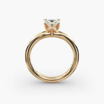 Load image into Gallery viewer, Pear Lab-Grown Diamond Double Band Ring – Designer Style | IGI Certified | 10K/14K/18K Gold