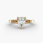 Load image into Gallery viewer, Pear Lab-Grown Diamond Double Band Ring – Designer Style | IGI Certified | 10K/14K/18K Gold
