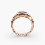 Load image into Gallery viewer, Emerald Lab-Grown Diamond USA Style Ring – Unique Designer Look | IGI Certified | 10K/14K/18K Gold