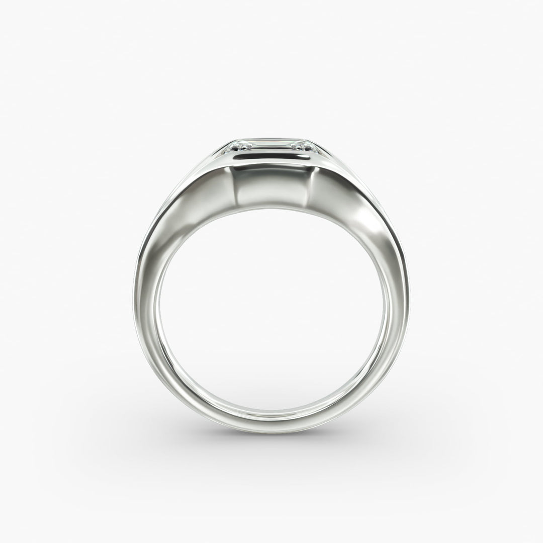 Emerald Lab-Grown Diamond USA Style Ring – Unique Designer Look | IGI Certified | 10K/14K/18K Gold