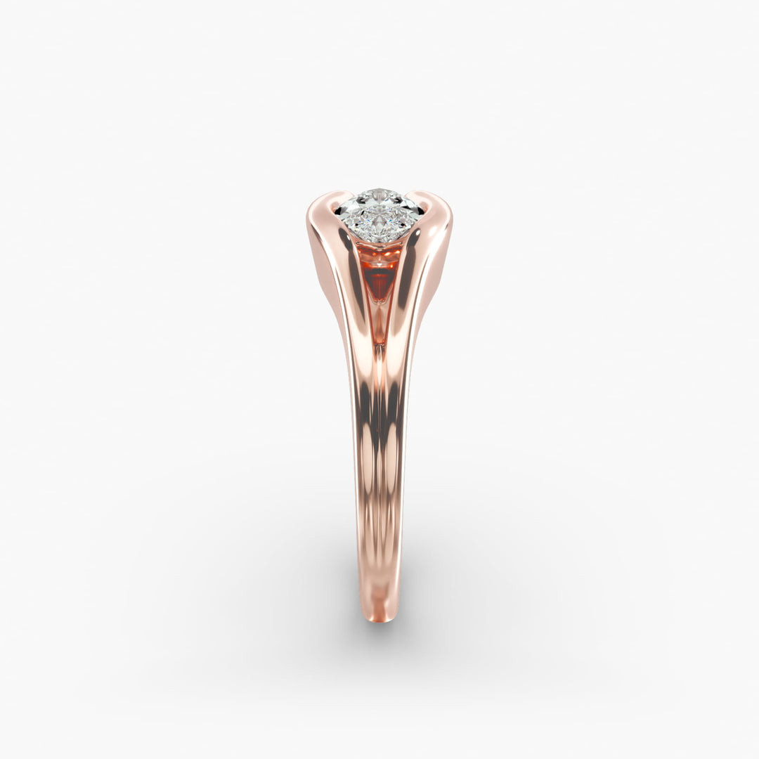 Marquise Lab-Grown Diamond USA Style Ring – Unique Designer Look | IGI Certified | 10K/14K/18K Gold