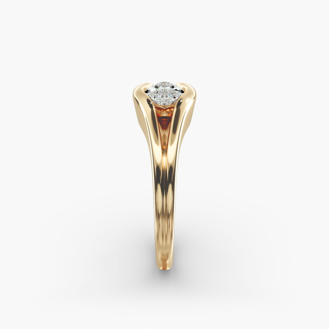 Marquise Lab-Grown Diamond USA Style Ring – Unique Designer Look | IGI Certified | 10K/14K/18K Gold