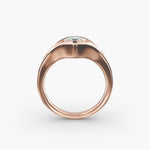 Load image into Gallery viewer, Pear Lab-Grown Diamond USA Style Ring – Unique Designer Look | IGI Certified | 10K/14K/18K Gold