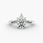 Load image into Gallery viewer, 1.40 Carat Lab Grown Diamond Ring with Pear Accent | IGI Certified
