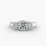 Load image into Gallery viewer, 1.50 Carat Lab Grown Diamond Three Stone Ring in Gold | IGI Certified