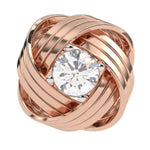 Load image into Gallery viewer, Twisted Round Lab Grown Diamond Earrings 0.93 CTW in 10K 14K 18K White Yellow Rose Gold