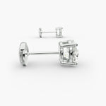 Load image into Gallery viewer, Round Diamond Four‑Prong Stud Earrings 0.50–10.00 CT in 10K/14K/18K White or Yellow Gold