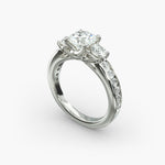 Load image into Gallery viewer, 1.80 Carat Round Lab Grown Diamond Three Stone Ring | IGI Certified