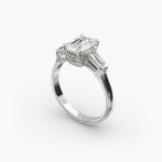 Load image into Gallery viewer, 1.40 CT Round & Baguette Lab Diamond Ring | C6 Diamonds