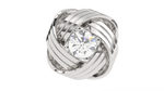 Load image into Gallery viewer, Twisted Round Lab Grown Diamond Earrings 0.93 CTW in 10K 14K 18K White Yellow Rose Gold