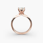 Load image into Gallery viewer, Heart Lab-Grown Diamond Twisted Band Engagement Ring | IGI Certified | 10K/14K/18K Gold