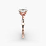 Load image into Gallery viewer, Oval Lab-Grown Diamond Twisted Solitaire Engagement Ring | Four-Prong Setting | IGI Certified | 10K/14K/18K Gold