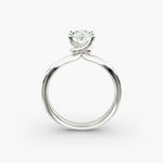Load image into Gallery viewer, Oval Lab-Grown Diamond Twisted Solitaire Engagement Ring | Four-Prong Setting | IGI Certified | 10K/14K/18K Gold