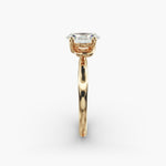 Load image into Gallery viewer, Oval Lab-Grown Diamond Twisted Solitaire Engagement Ring | Four-Prong Setting | IGI Certified | 10K/14K/18K Gold