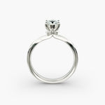 Load image into Gallery viewer, Pear Lab-Grown Diamond Four-Prong Engagement Ring with Twisted Mounting | Unique Solitaire | IGI Certified | 10K/14K/18K Gold