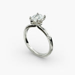 Load image into Gallery viewer, Pear Lab-Grown Diamond Four-Prong Engagement Ring with Twisted Mounting | Unique Solitaire | IGI Certified | 10K/14K/18K Gold