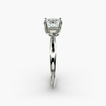 Load image into Gallery viewer, Princess Lab-Grown Diamond Four-Prong Engagement Ring with Twisted Mounting | Unique Solitaire | IGI Certified | 10K/14K/18K Gold