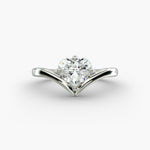 Load image into Gallery viewer, Heart Lab-Grown Diamond V-Shaped Engagement Ring | IGI Certified | 10K/14K/18K Gold