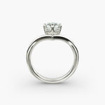 Load image into Gallery viewer, Princess Lab-Grown Diamond Four-Prong V-Shaped Engagement Ring | Elegant Solitaire | IGI Certified | 10K/14K/18K Gold