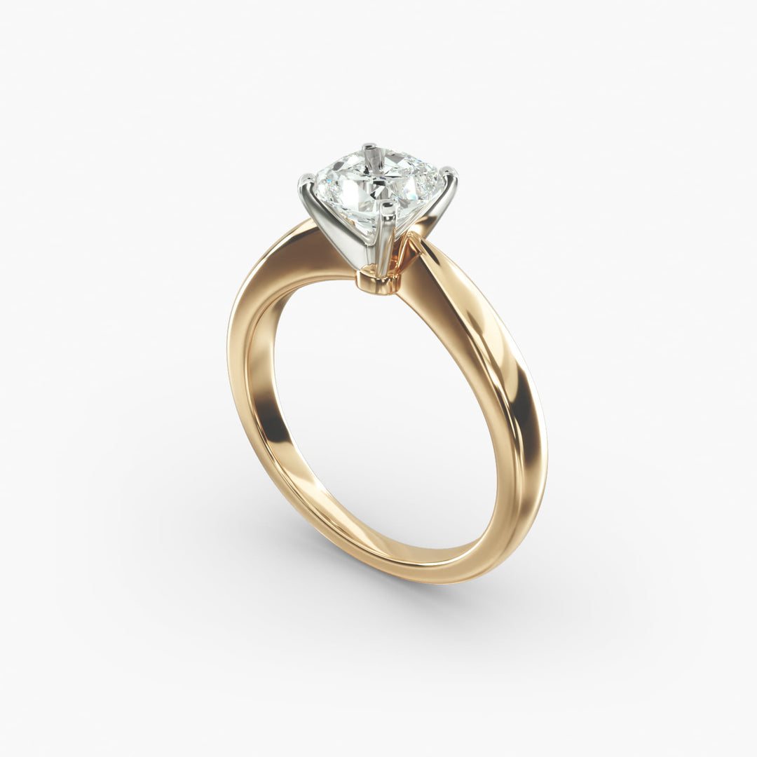 Pillow-Style Cushion Lab-Grown Diamond Ring | 0.50–5.00 Carat | IGI Certified | Yellow, White & Rose Gold