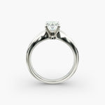 Load image into Gallery viewer, Emerald Cut Lab-Grown Diamond Solitaire Ring — 4-Prong Setting | IGI Certified | 10K/14K/18K Gold