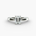 Load image into Gallery viewer, Emerald Cut Lab-Grown Diamond Solitaire Ring — 4-Prong Setting | IGI Certified | 10K/14K/18K Gold