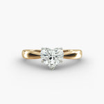 Load image into Gallery viewer, Heart Cut Lab-Grown Diamond Ring | 0.50–5.00 Carat | IGI Certified | Yellow, White & Rose Gold