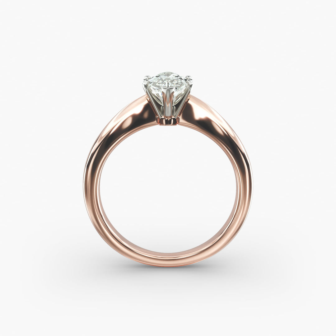 Elongated Marquise Lab-Grown Diamond Ring | 0.50–5.00 Carat | IGI Certified | Yellow, White & Rose Gold