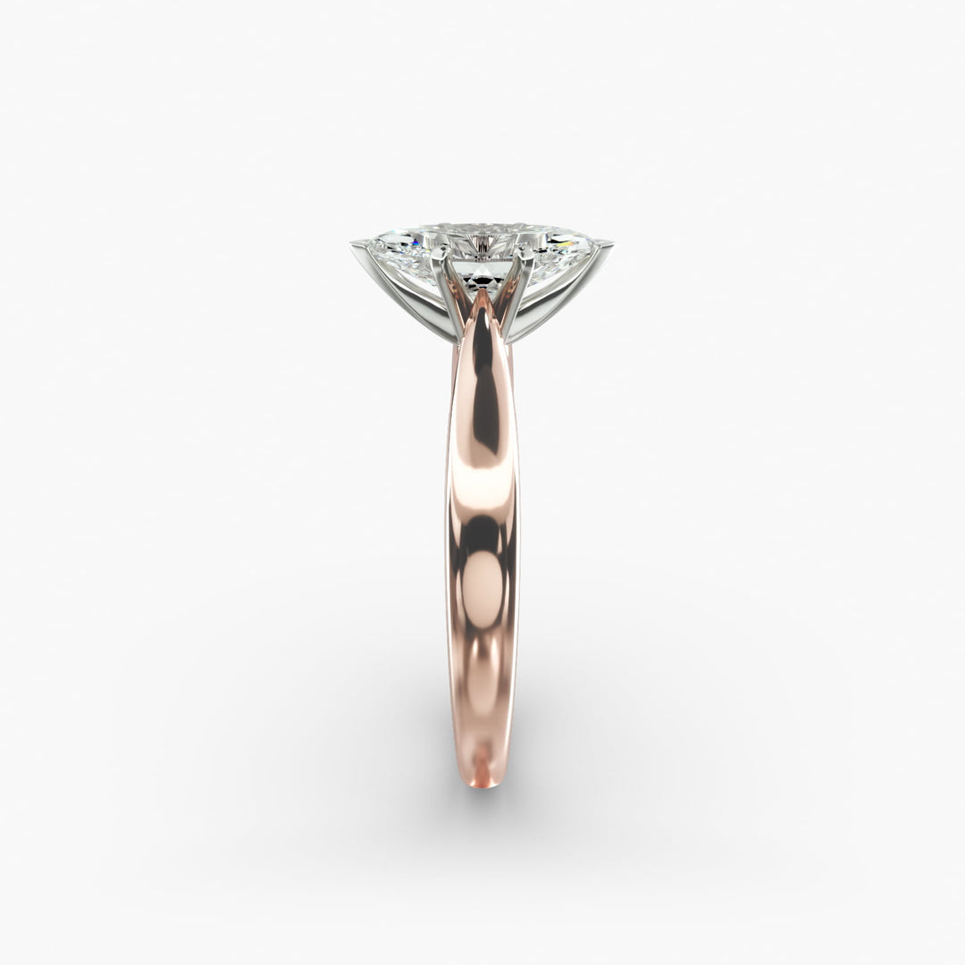 Elongated Marquise Lab-Grown Diamond Ring | 0.50–5.00 Carat | IGI Certified | Yellow, White & Rose Gold