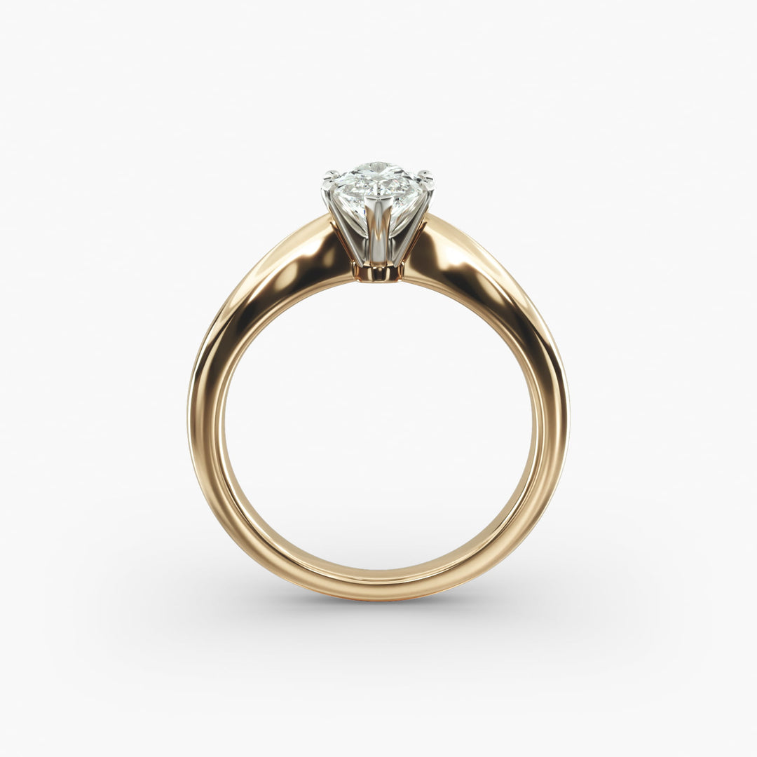 Elongated Marquise Lab-Grown Diamond Ring | 0.50–5.00 Carat | IGI Certified | Yellow, White & Rose Gold