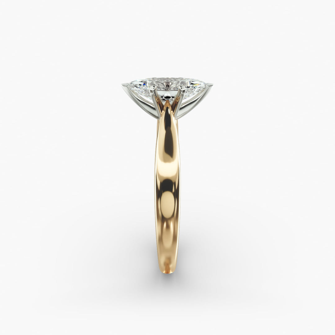 Elongated Marquise Lab-Grown Diamond Ring | 0.50–5.00 Carat | IGI Certified | Yellow, White & Rose Gold
