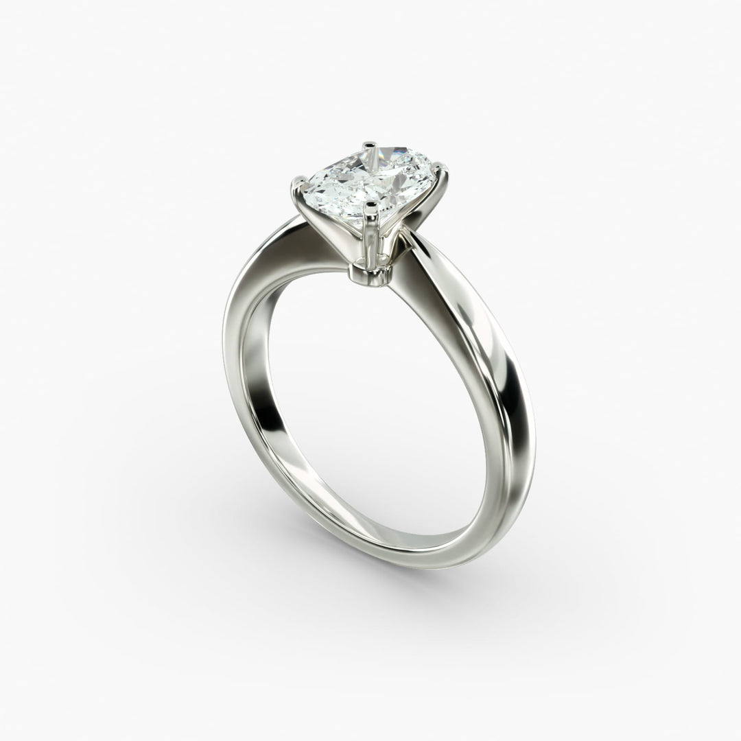Oval Lab-Grown Diamond Classic Solitaire Engagement Ring | Timeless Design | IGI Certified | 10K/14K/18K Gold