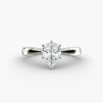 Load image into Gallery viewer, Pear-Shaped Lab-Grown Diamond Engagement Ring | Classic Six-Prong Solitaire | IGI Certified | 10K/14K/18K Gold