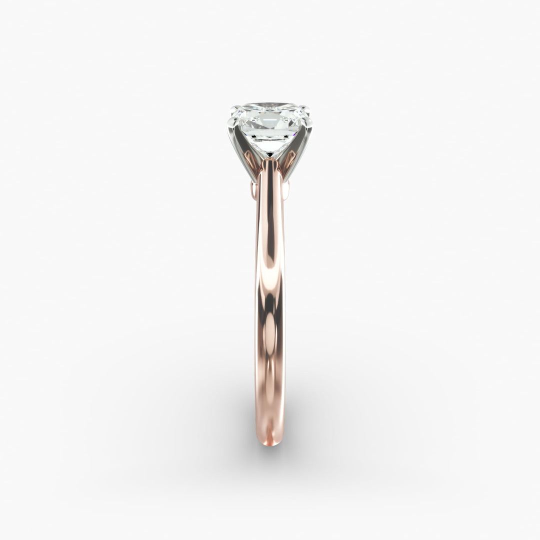 Classic Four-Prong Cushion Lab-Grown Diamond Engagement Ring | IGI Certified | 0.50–5.00 Ct | 10K/14K/18K Gold