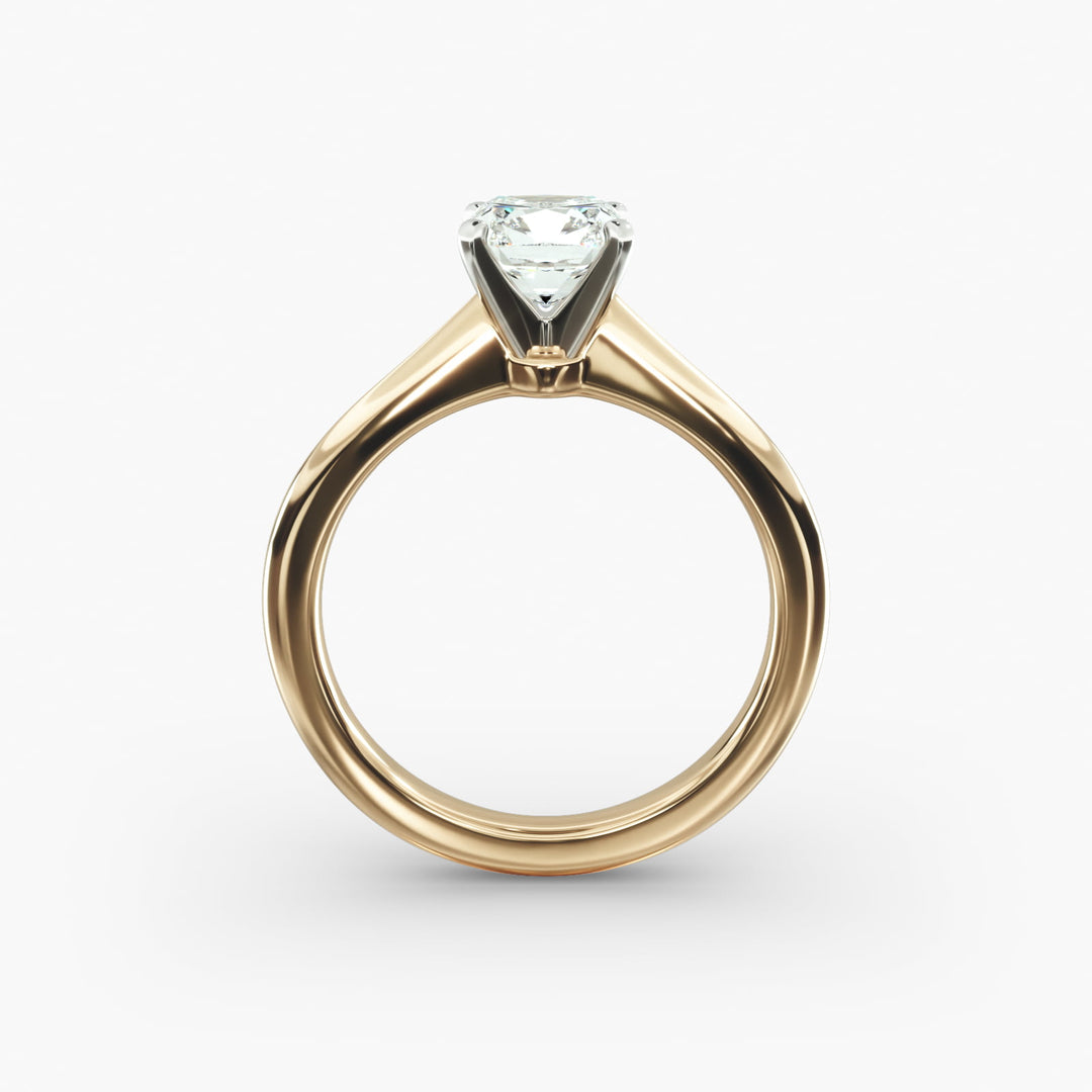 Classic Four-Prong Cushion Lab-Grown Diamond Engagement Ring | IGI Certified | 0.50–5.00 Ct | 10K/14K/18K Gold