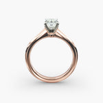 Load image into Gallery viewer, Emerald Lab-Grown Diamond Four-Prong Engagement Ring | Timeless Solitaire | IGI Certified | 10K/14K/18K Gold