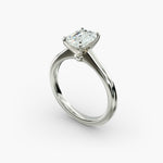 Load image into Gallery viewer, Emerald Lab-Grown Diamond Four-Prong Engagement Ring | Timeless Solitaire | IGI Certified | 10K/14K/18K Gold