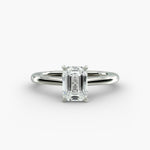 Load image into Gallery viewer, Emerald Lab-Grown Diamond Four-Prong Engagement Ring | Timeless Solitaire | IGI Certified | 10K/14K/18K Gold