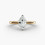 Load image into Gallery viewer, Marquise Lab-Grown Diamond Six-Prong Engagement Ring | Elegant Solitaire | IGI Certified | 10K/14K/18K Gold