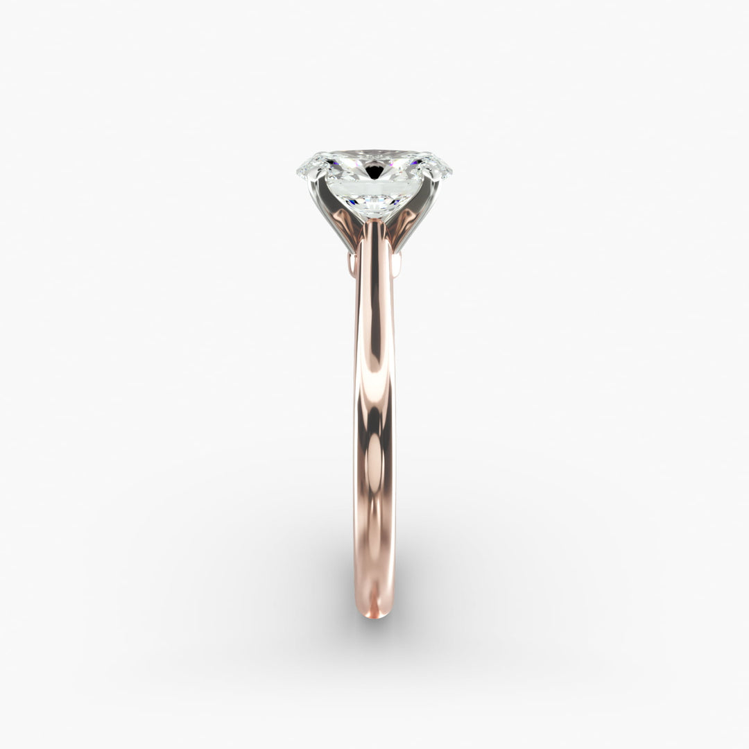 Oval Lab-Grown Diamond Engagement Ring | Classic Solitaire with Secure Prongs | IGI Certified | 10K/14K/18K Gold