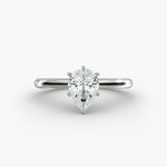 Load image into Gallery viewer, Pear-Shaped Lab-Grown Diamond Engagement Ring | Six-Prong Solitaire | IGI Certified | 10K/14K/18K Gold
