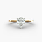 Load image into Gallery viewer, Pear-Shaped Lab-Grown Diamond Engagement Ring | Six-Prong Solitaire | IGI Certified | 10K/14K/18K Gold