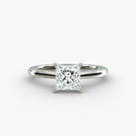 Load image into Gallery viewer, Classic Princess-Cut Lab-Grown Diamond Engagement Ring | Four-Prong Setting | IGI Certified | 10K/14K/18K Gold