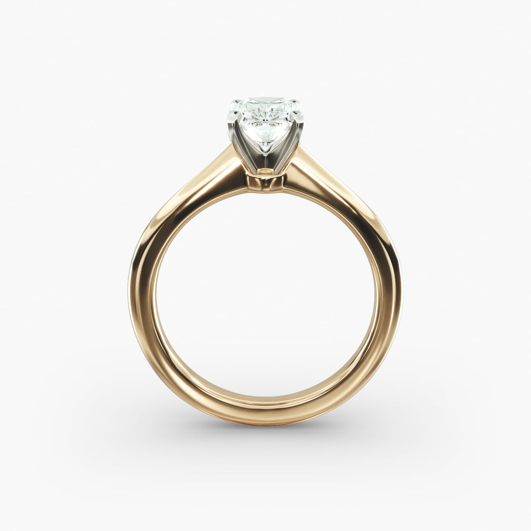 Radiant Cut Lab Grown Diamond Solitaire Ring | 0.50–5.00 Carat | Classic Band | IGI Certified | 10K/14K/18K Yellow, White, Rose Gold