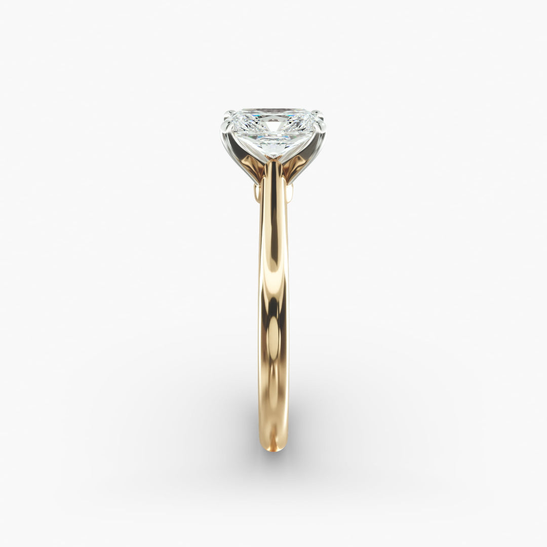 Radiant Cut Lab Grown Diamond Solitaire Ring | 0.50–5.00 Carat | Classic Band | IGI Certified | 10K/14K/18K Yellow, White, Rose Gold