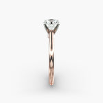 Load image into Gallery viewer, Round Lab-Grown Diamond Engagement Ring | IGI Certified | 0.50–5.00 Carat in 14K Yellow, White & Rose Gold