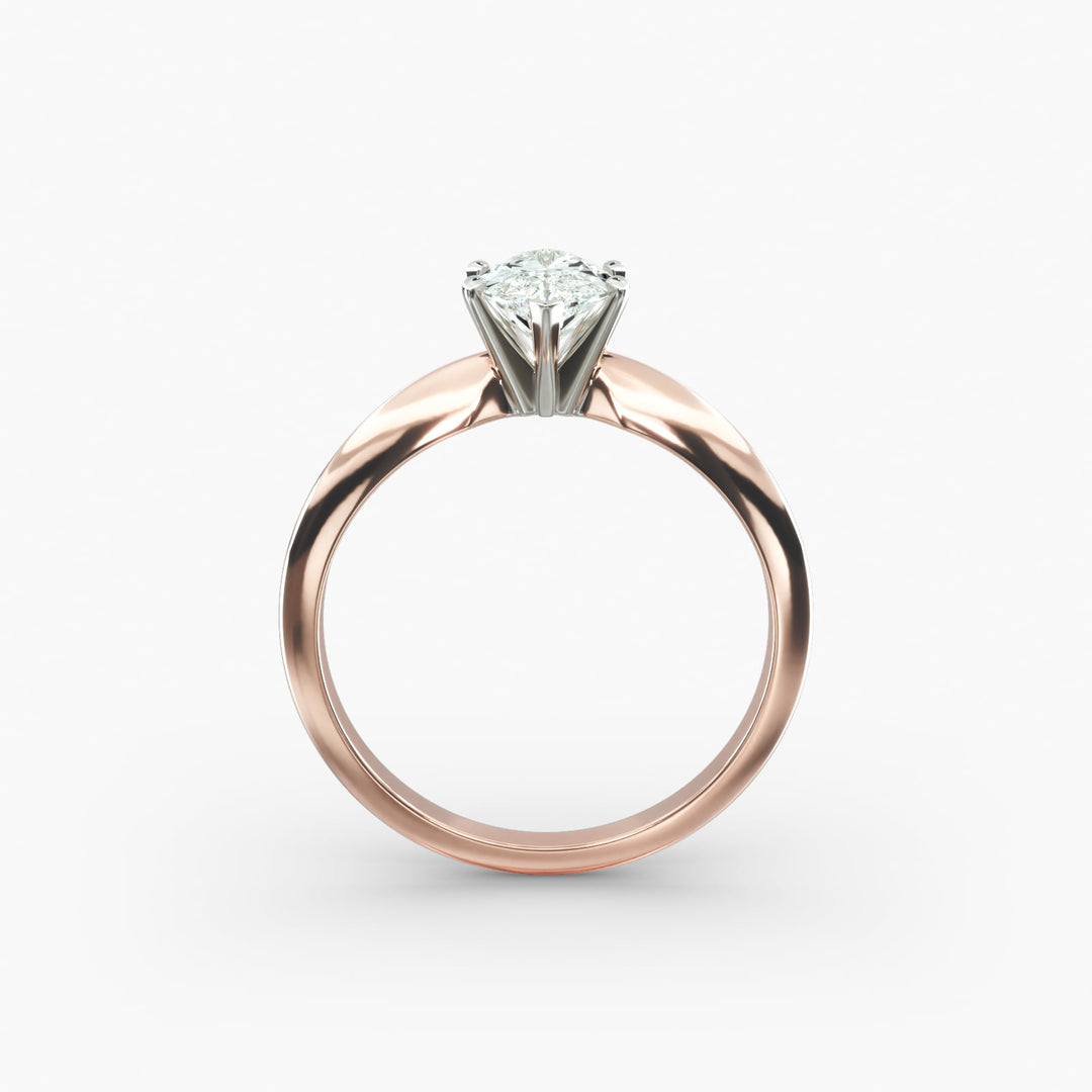 Marquise Lab-Grown Diamond Classic Solitaire Engagement Ring | Timeless Design | IGI Certified | 10K/14K/18K Gold